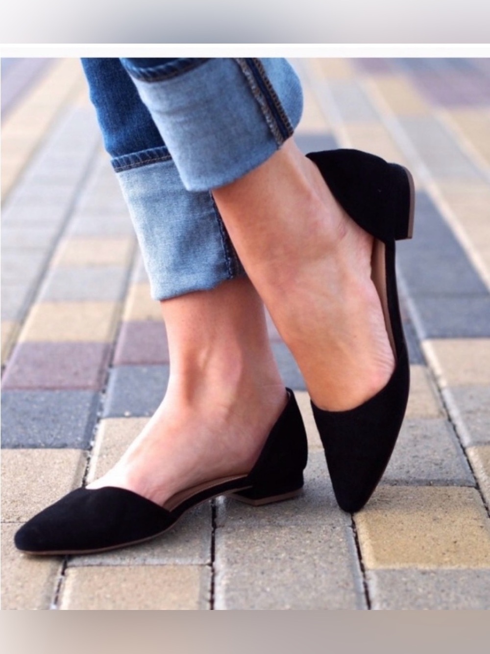 J Crew Zoe Suede D’Orsay Flats